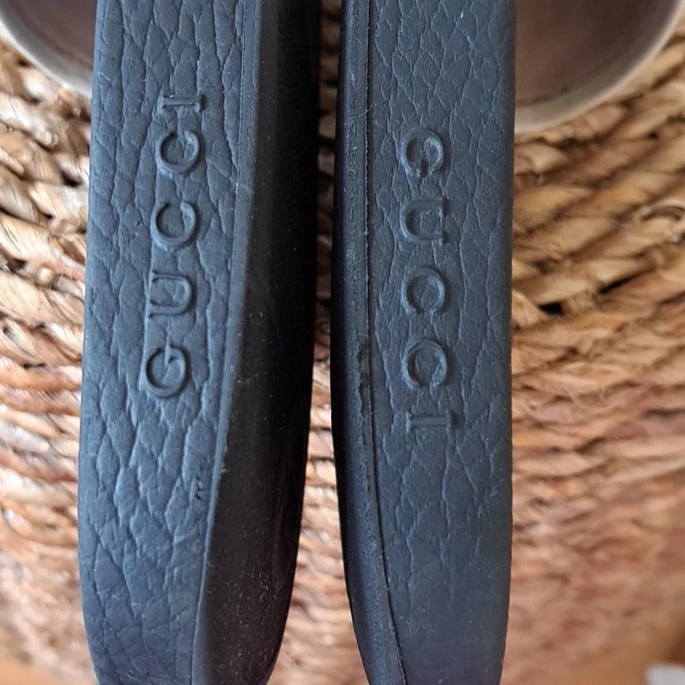 Gucci Womens Sylvie Satin Oversized Bow Slides Molded Rubber Soles EU38/US7.5-8 - Picture 12 of 15